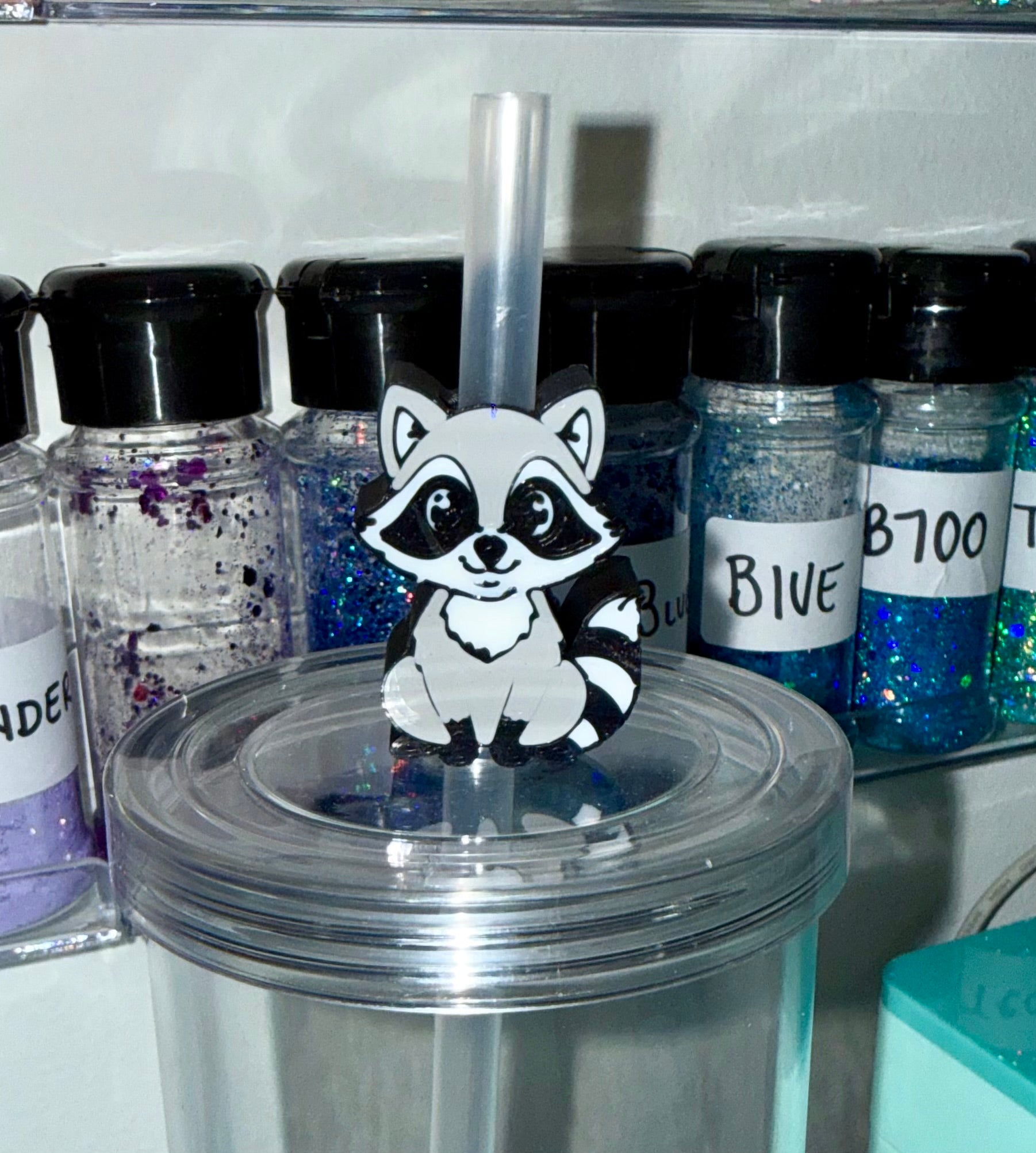 Raccoon Straw Cup Accessories