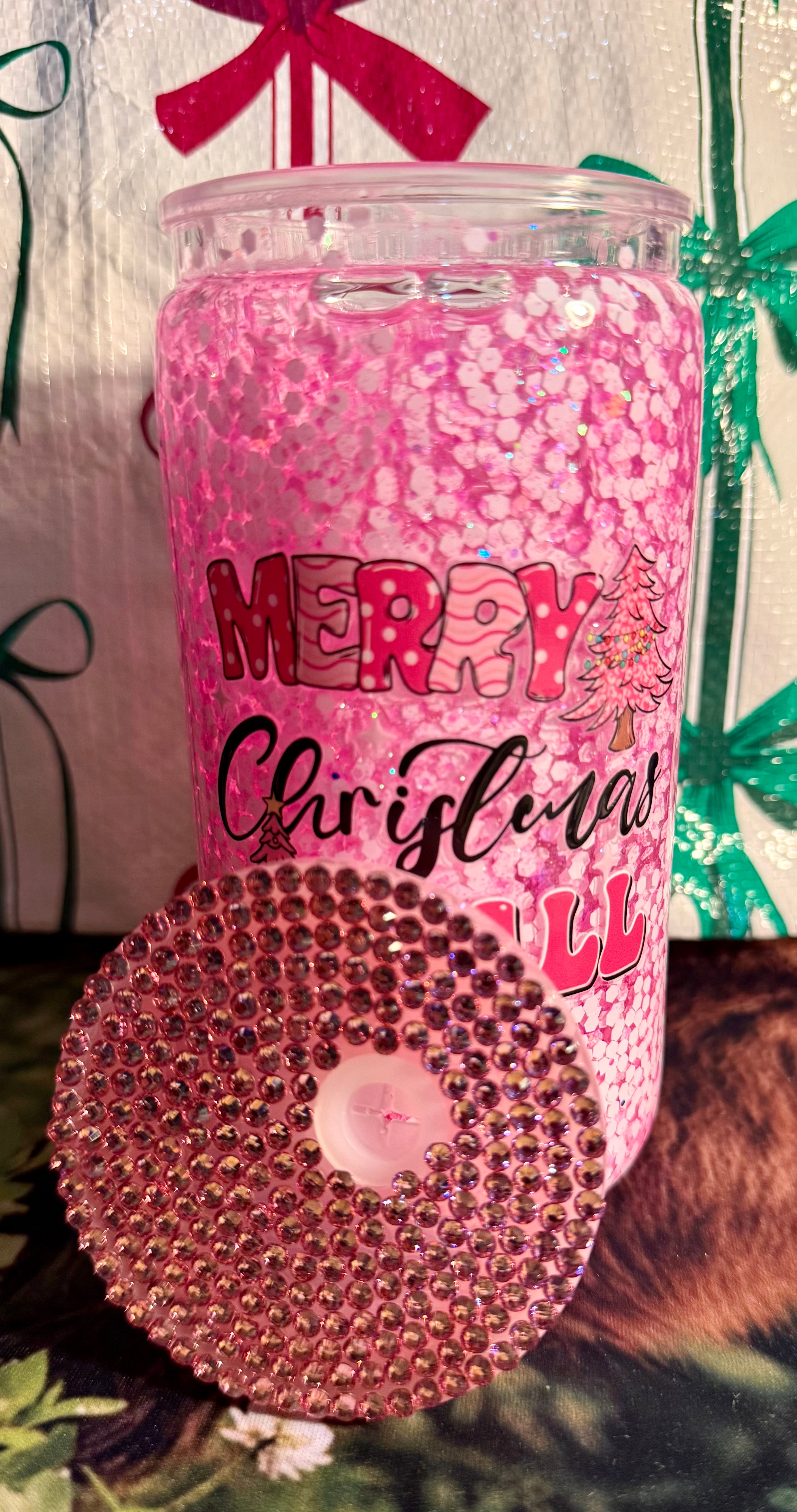Merry Christmas Yall Pre-Made Tumbler