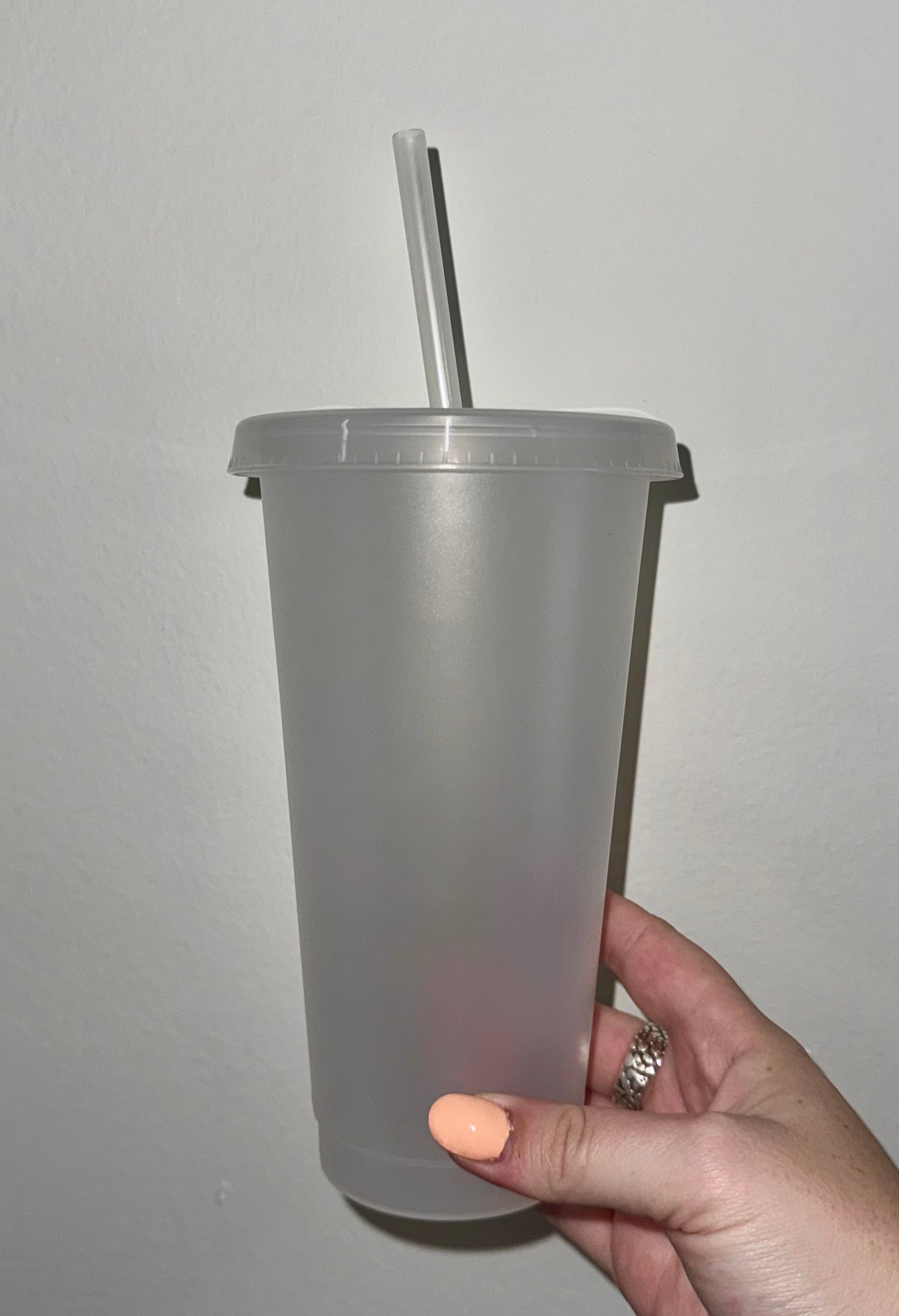 24oz Clear (NON-snow globe) Tumbler Sizes