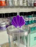 Purple Shell Straw Cup Accessories