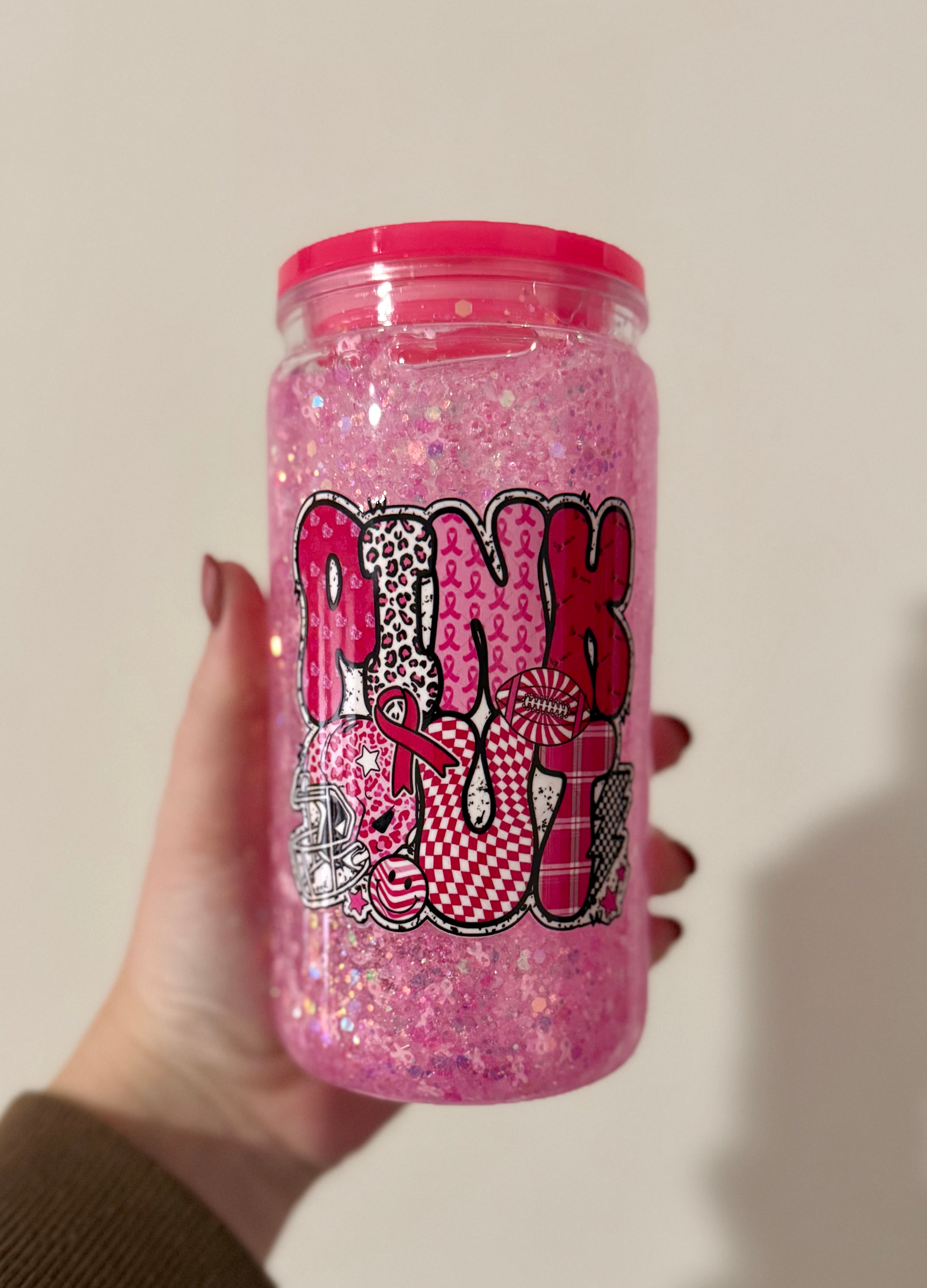 Pink Out Pre-Made Tumbler