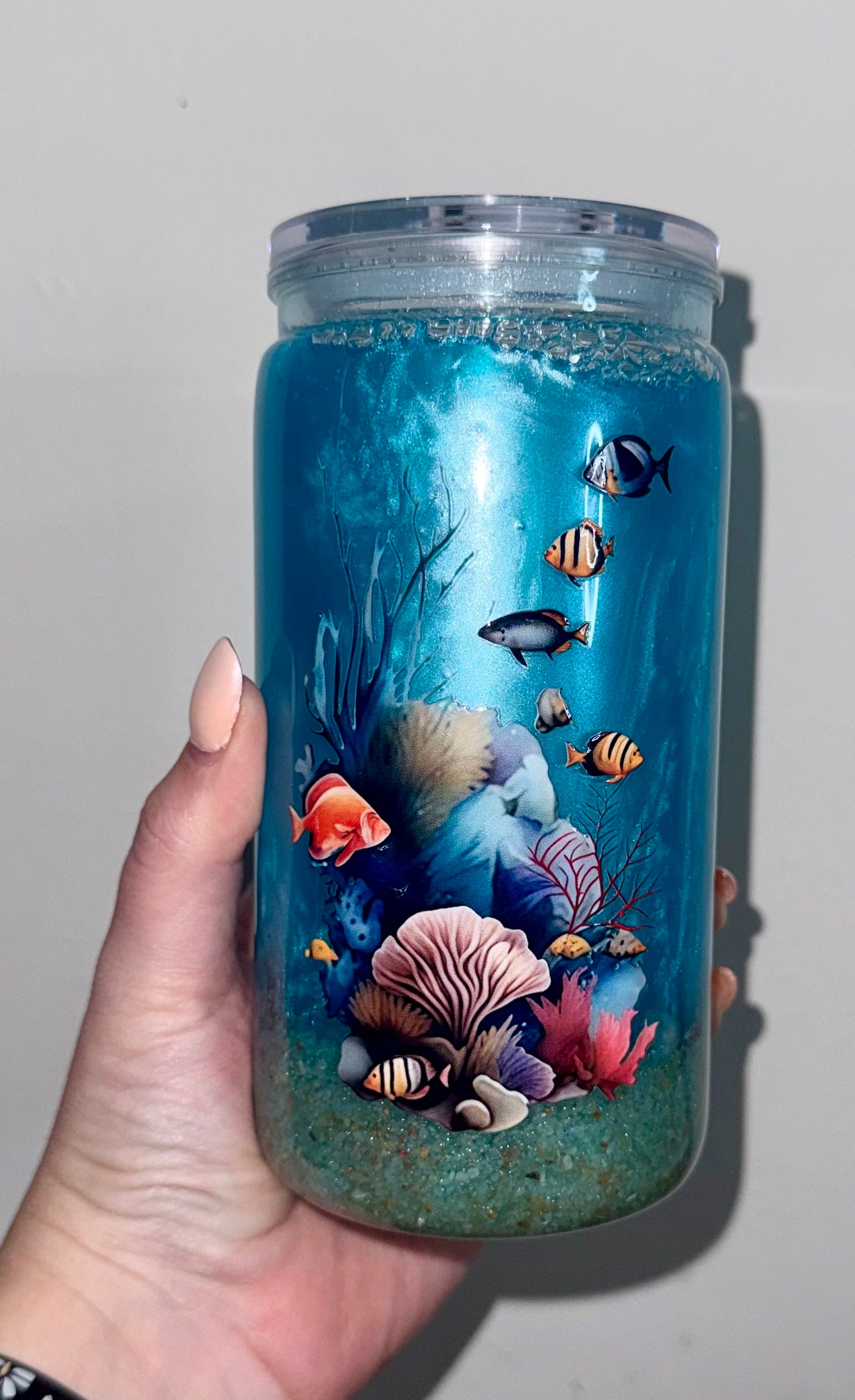 Ocean Fish Pre-Made Tumbler