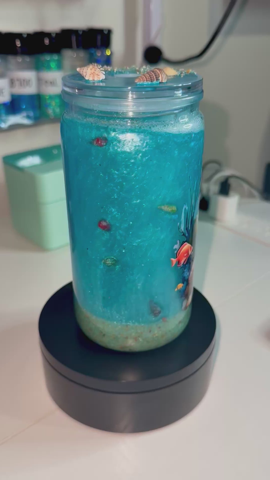 Ocean Fish Pre-Made Tumbler