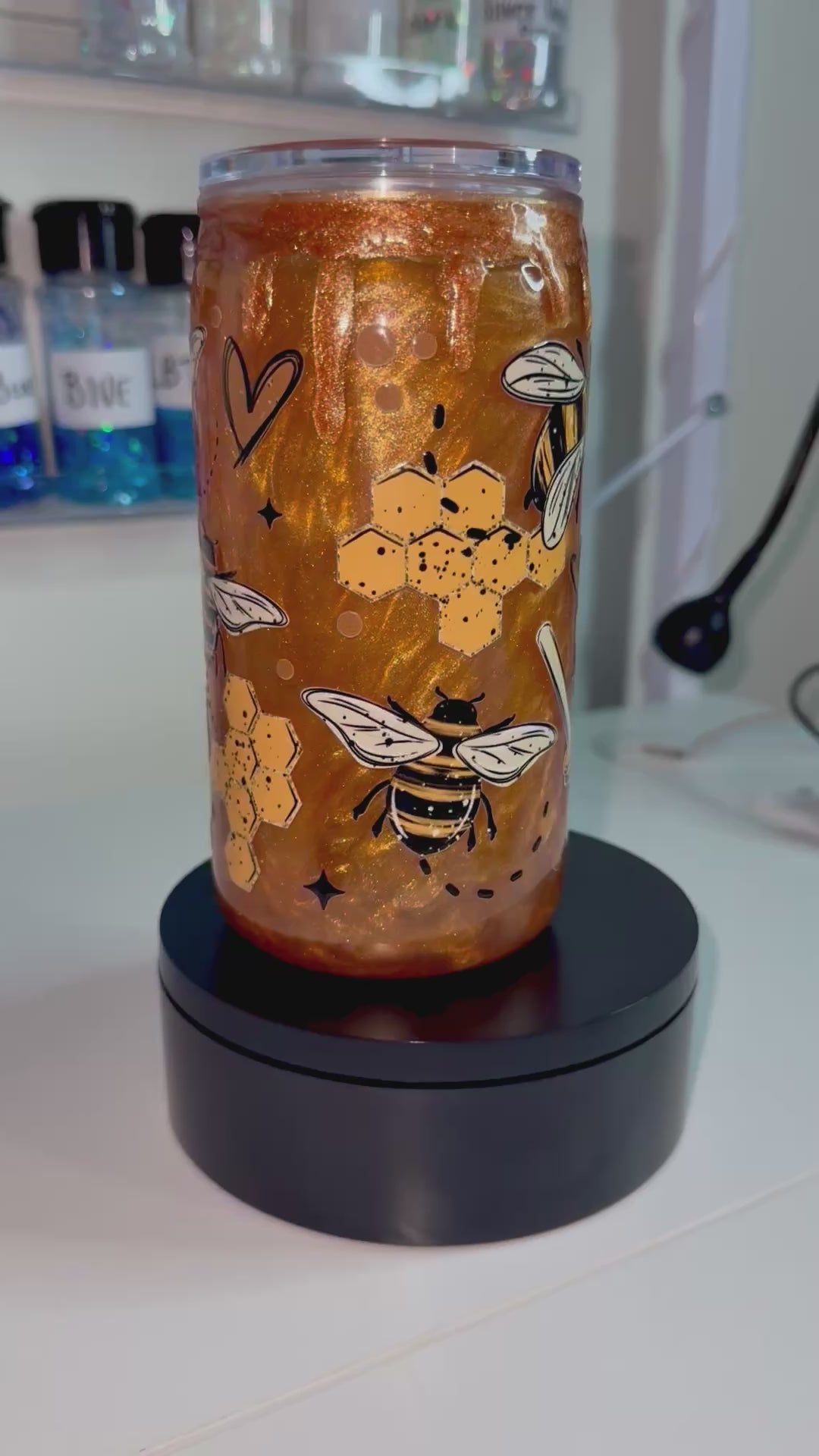 Golden Bee Pre-Made Tumbler